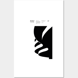 Modern Curves 07, Modern Architecture Design, minimalist Design, Modern Art, Typographic, Helvetica Posters and Art